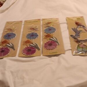 Floral and Bird Art Stickers Set